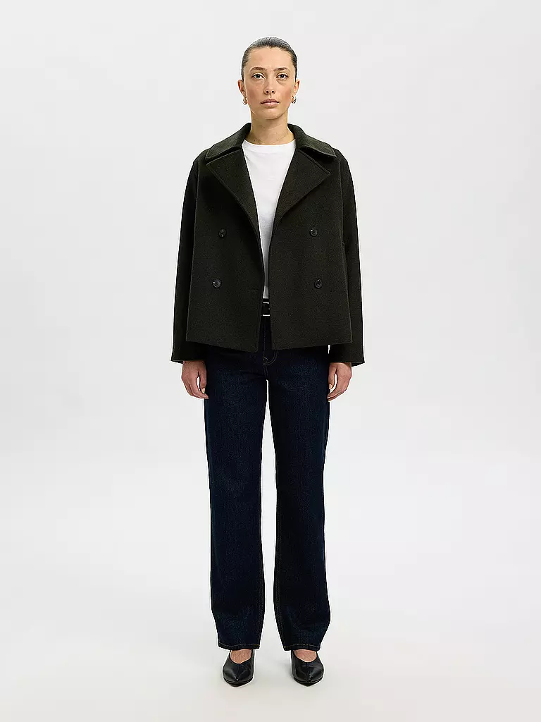 SELECTED FEMME | Veste en laine SLFALMA | olive