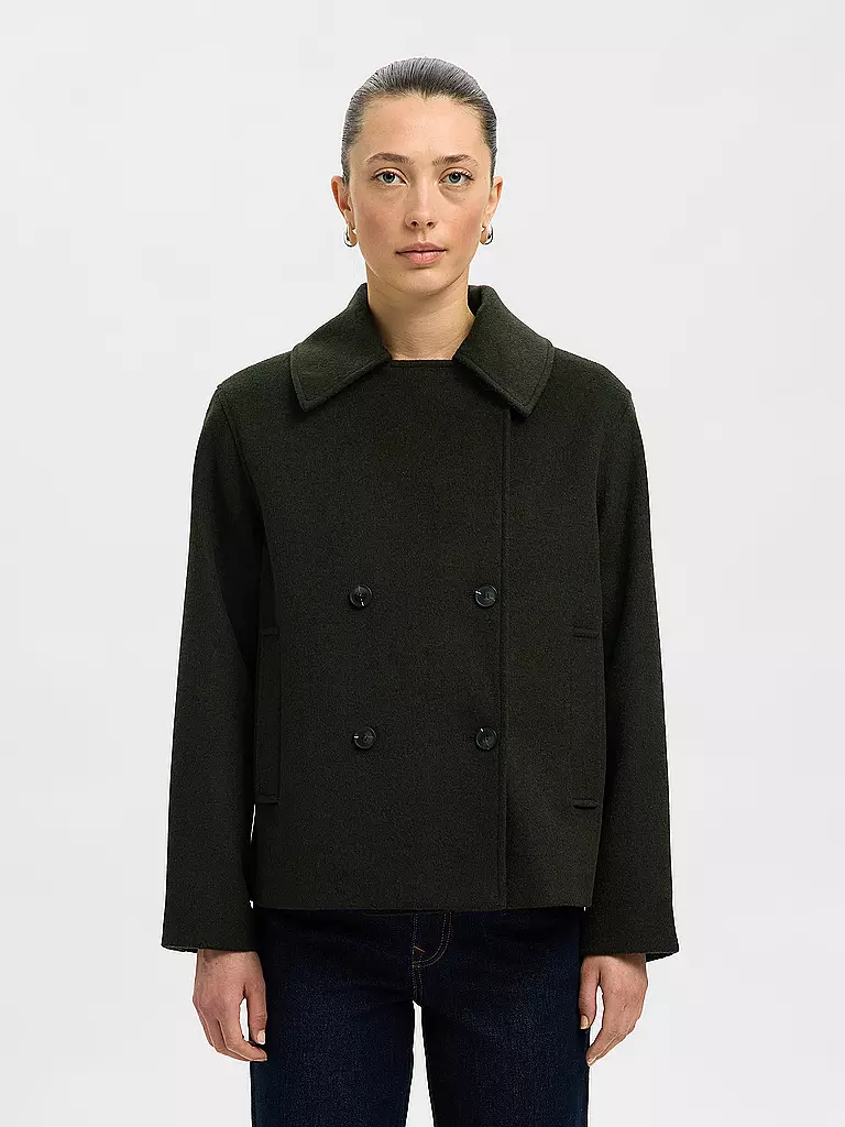 SELECTED FEMME | Veste en laine SLFALMA | olive