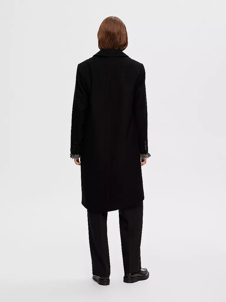 SELECTED FEMME | Wollmantel SLFALMA  | Noir