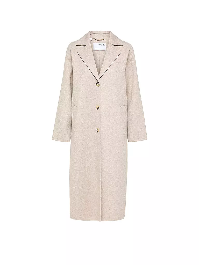 SELECTED FEMME | Wollmantel SLFNEW TAMA  | Crème
