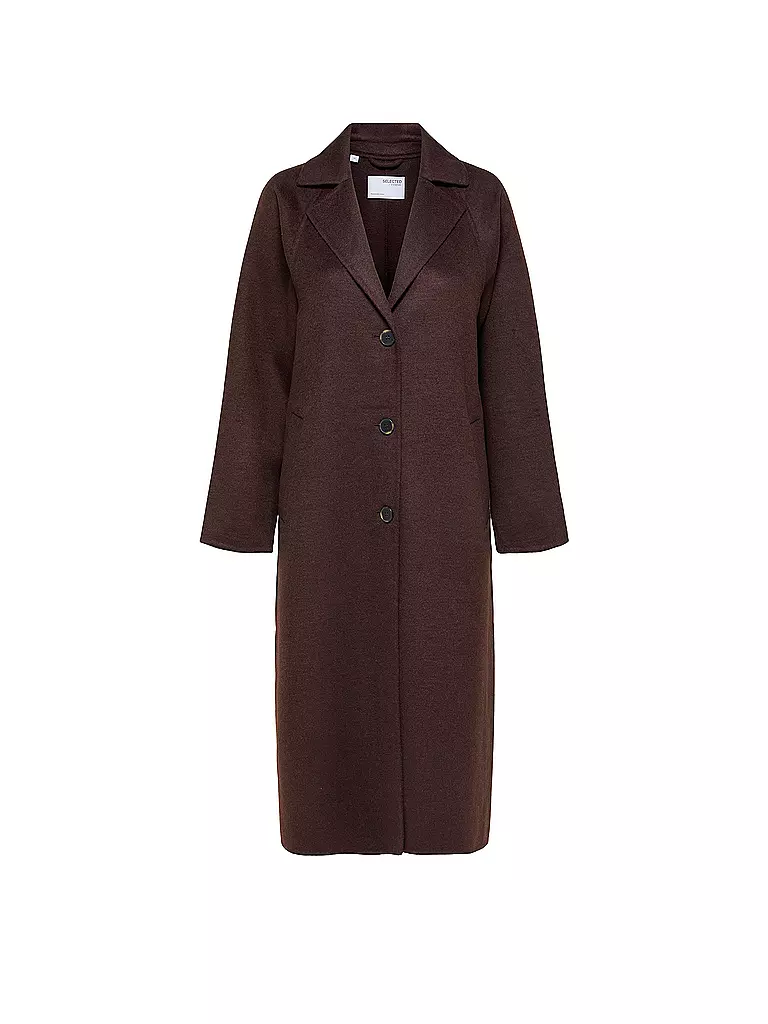 SELECTED FEMME | Wollmantel SLFNEW TAMA  | Marron