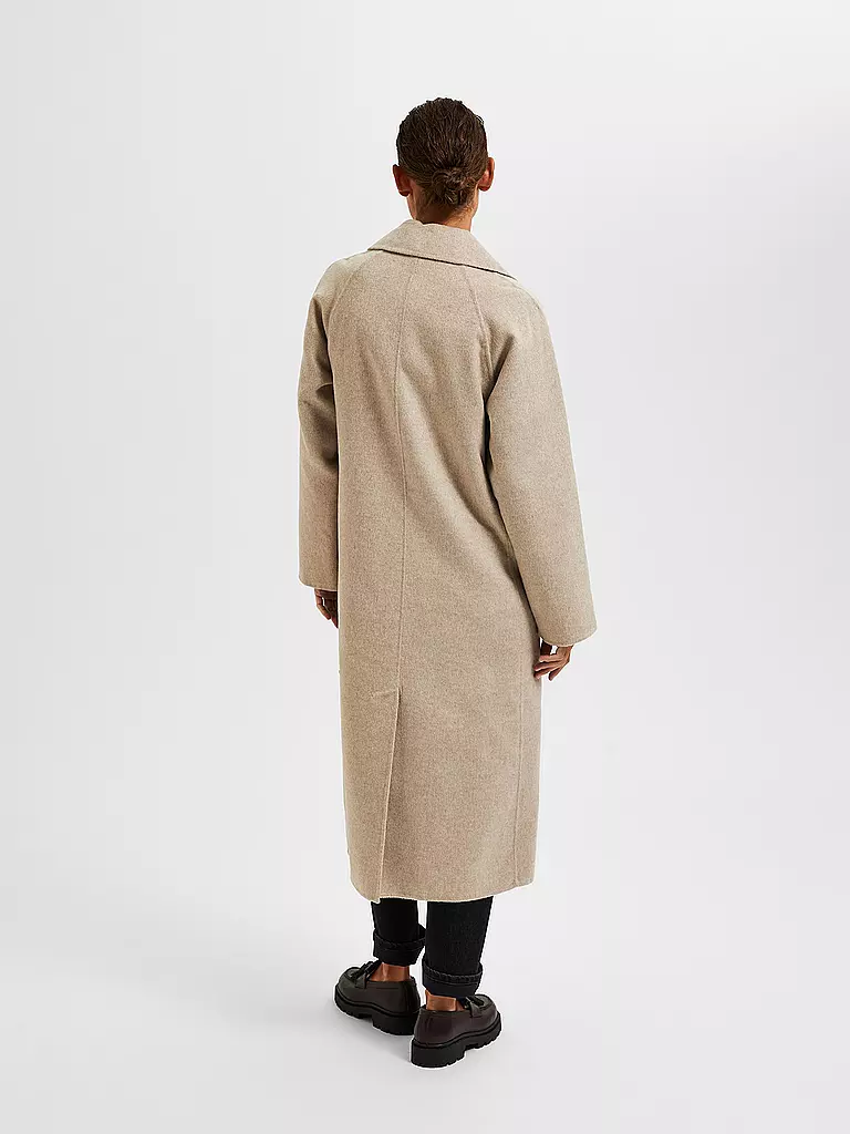 SELECTED FEMME | Wollmantel SLFNEW TAMA  | Crème