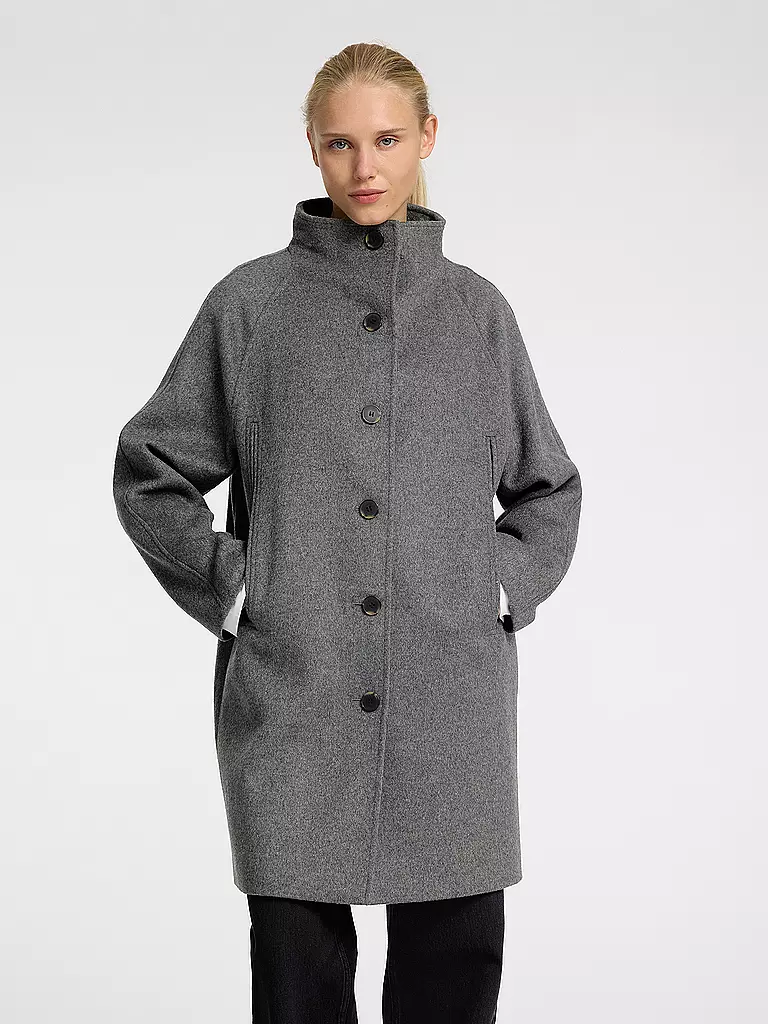SELECTED FEMME | Wollmantel SLFVINNI | Gris
