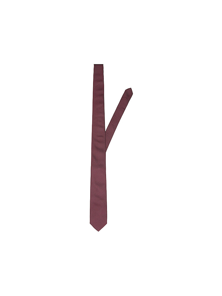 Cravate SLHPETER rouge foncé