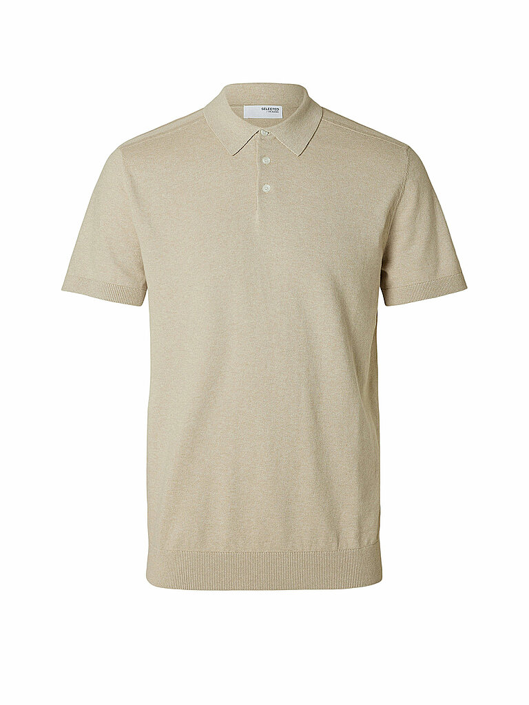 Poloshirt SLHBERG beige XL