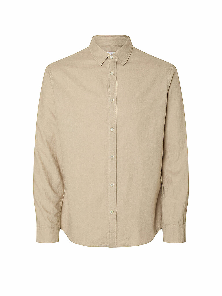 Selected Homme Owen Flannel Shirt Cream M 3