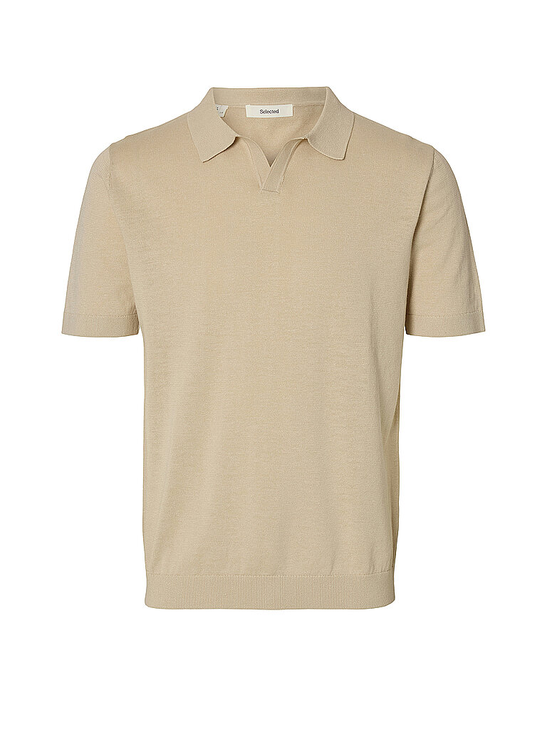 Poloshirt SLHMATTIS beige XL