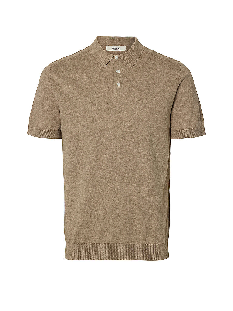Poloshirt SLHBERG beige M