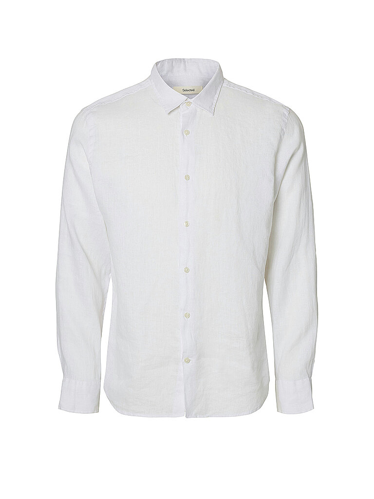 Chemise en lin SLHREGKYLIAN-LINEN blanc XL