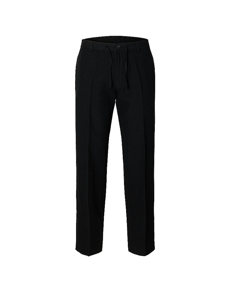 Pantalon en lin SLH196 noir XL