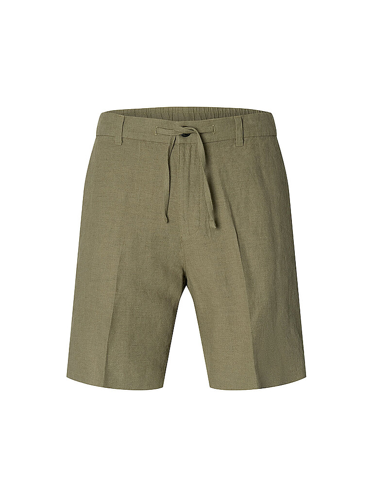 Short en lin SLHREGULAR-LEROY marron XL