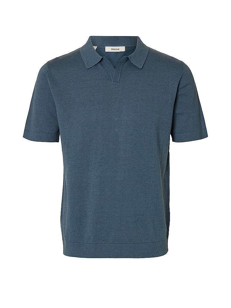 Selected Polo SLHMATTIS bleu XL