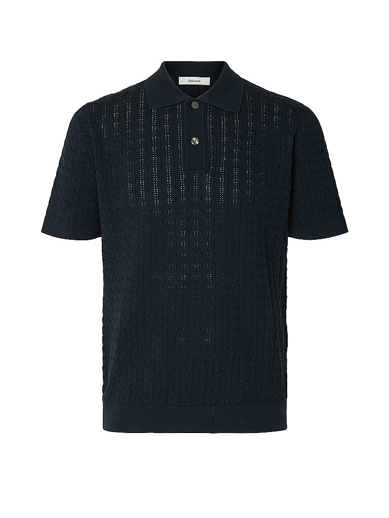 Selected Polo SLHMATTIS bleu XL