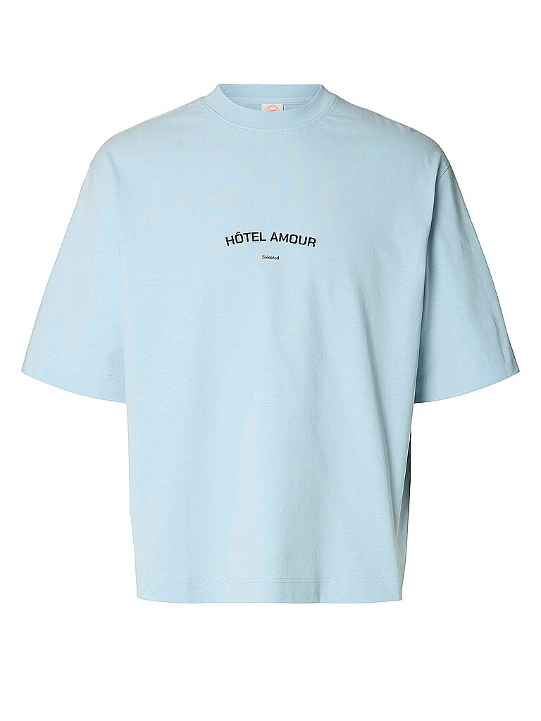 T-Shirt SLHBOXYLIAM bleu clair S