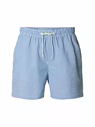 SELECTED | Short de bain SLHCOOPER-SEERSUCKER | Bleu