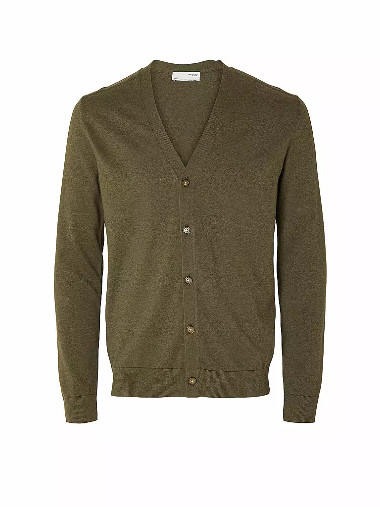SELECTED | Cardigan SLHBERG | Olive