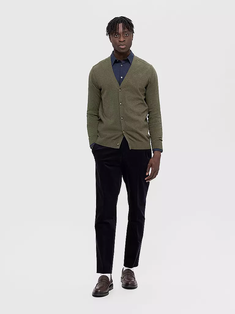 SELECTED | Cardigan SLHBERG | Olive