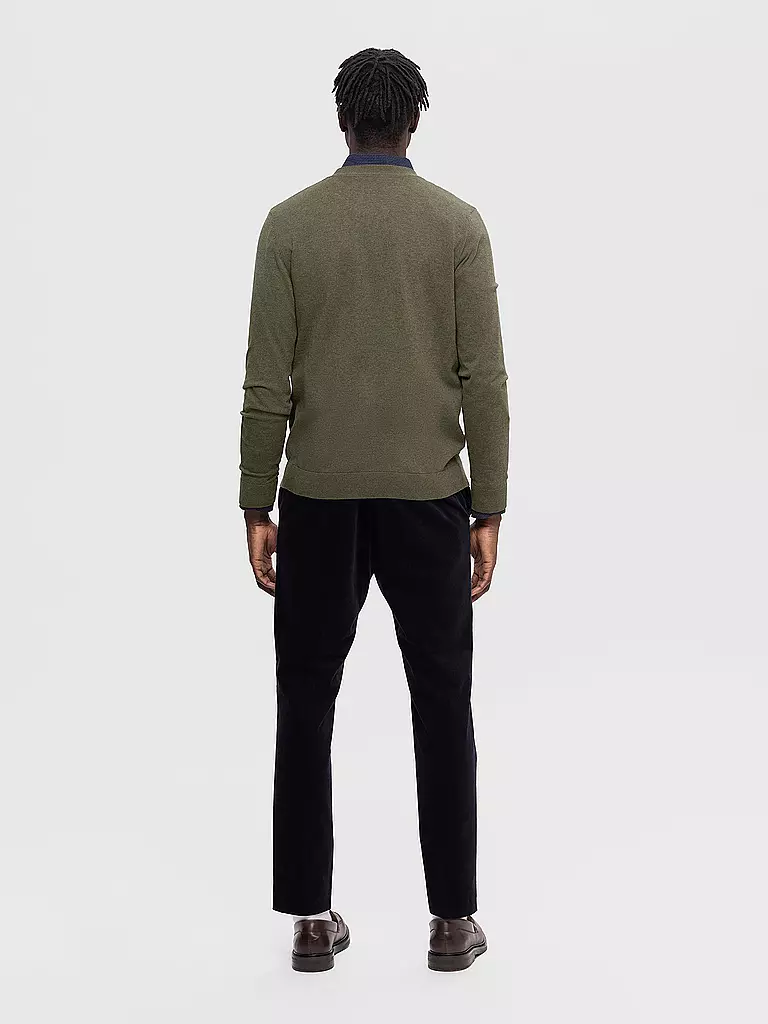 SELECTED | Cardigan SLHBERG | Olive