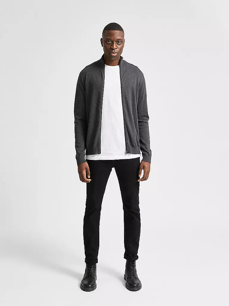 SELECTED | Cardigan | grau