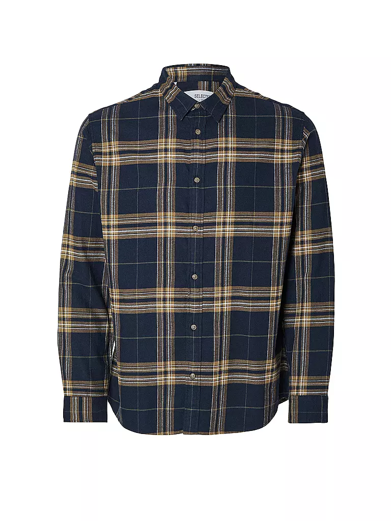 SELECTED | Chemise en flanelle slim fit SLHSLIMOWEN | dunkelblau