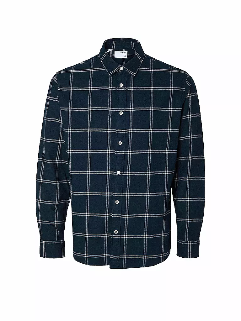 SELECTED | Chemise en flanelle slim fit SLHSLIMOWEN | grau