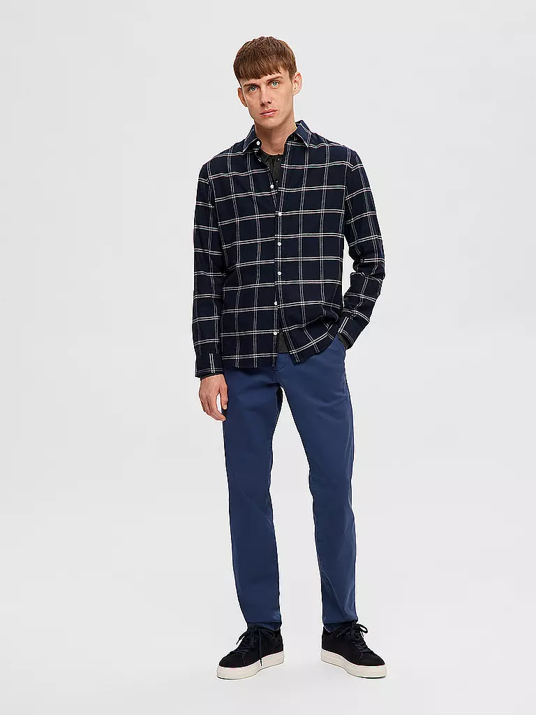 SELECTED | Chemise en flanelle slim fit SLHSLIMOWEN | grau