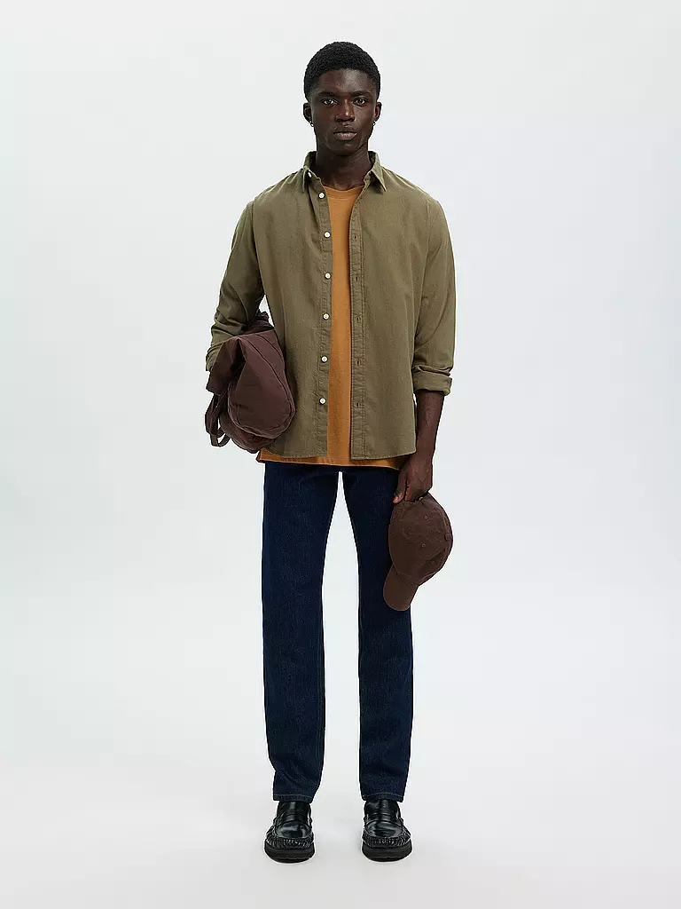 SELECTED | Chemise en flanelle slim fit SLHSLIMOWEN | olive