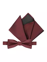 SELECTED | Coffret cadeau avec nœud papillon et pochette de costume SLHBERTEL | Rouge foncé