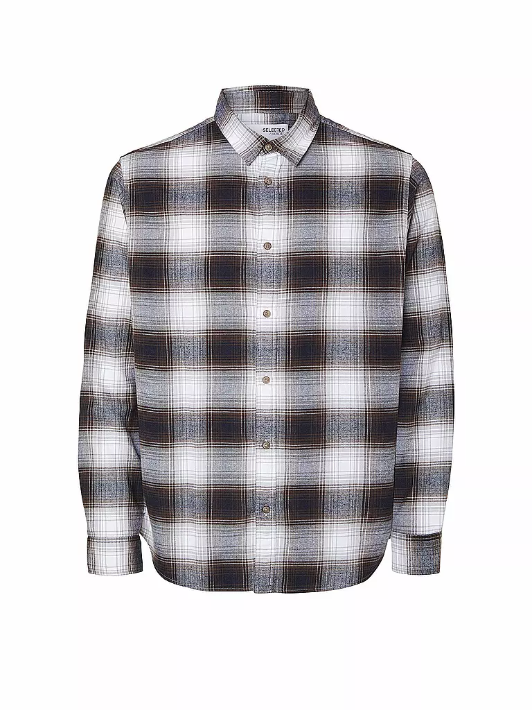 SELECTED | Flanellhemd Slim Fit SLHSLIMOWEN | Blanc