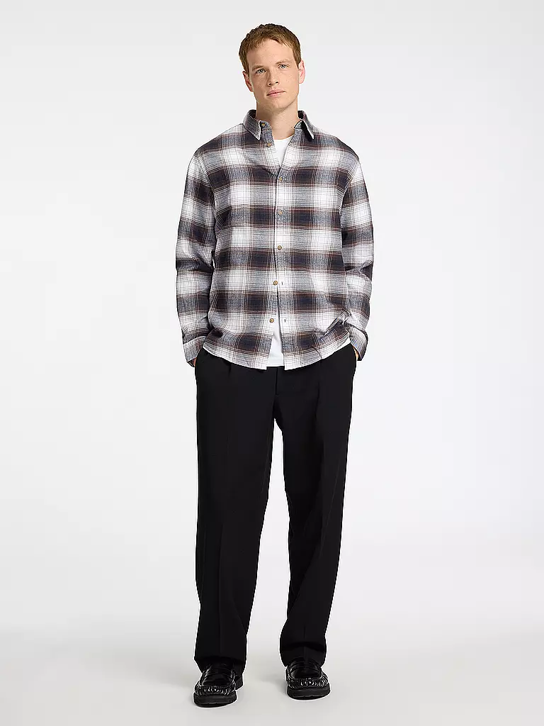 SELECTED | Flanellhemd Slim Fit SLHSLIMOWEN | Blanc