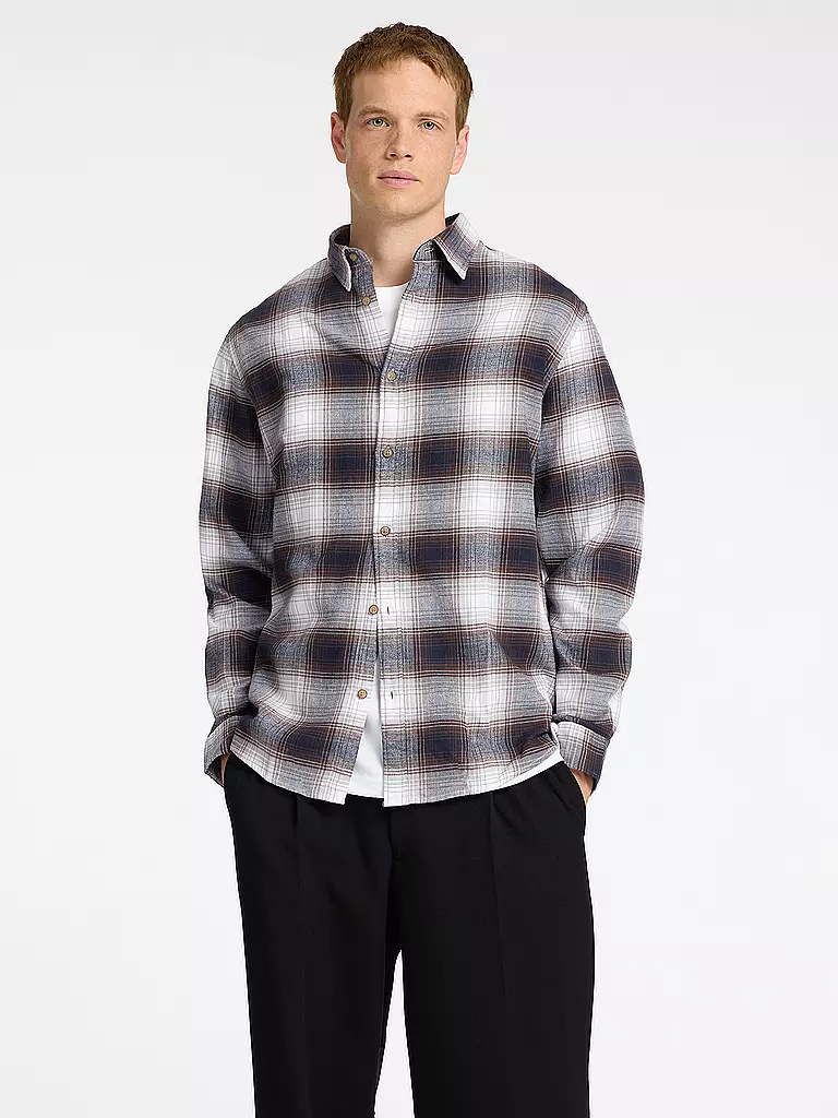 SELECTED | Flanellhemd Slim Fit SLHSLIMOWEN | Blanc