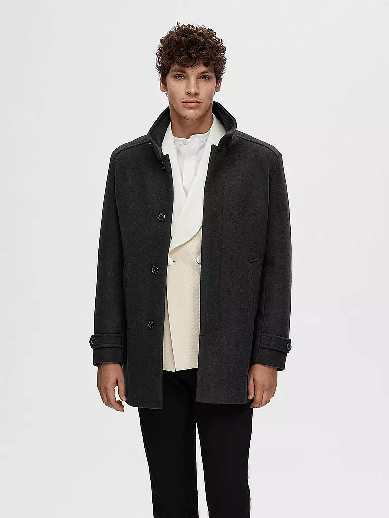 SELECTED | Manteau en laine SLHNEW | Noir