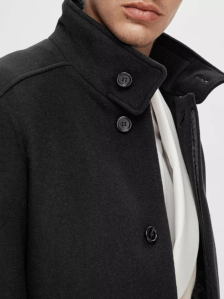 SELECTED | Manteau en laine SLHNEW | Noir