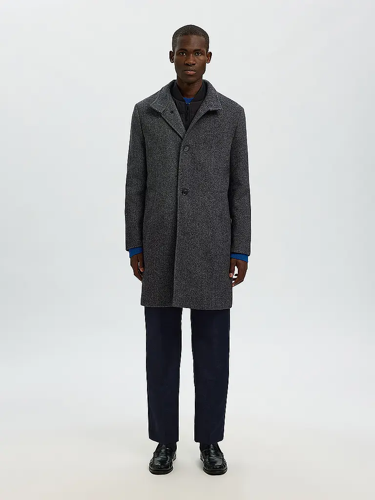 SELECTED | Manteau en laine SLHRAINAR | schwarz