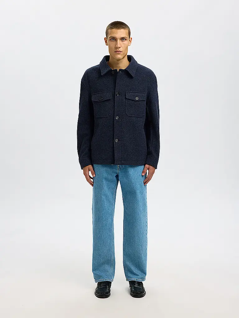SELECTED | Overshirt SLHMITCH LANO | blau