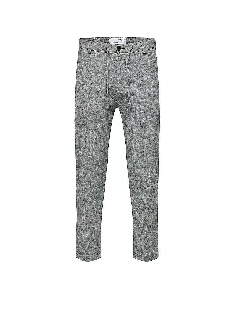 SELECTED | Pantalon en lin SLHSLIMTAPE | grau