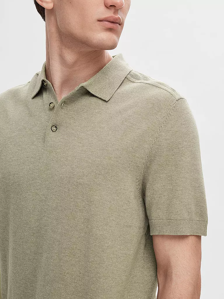 SELECTED | Polo SLHBERG | hellgrün