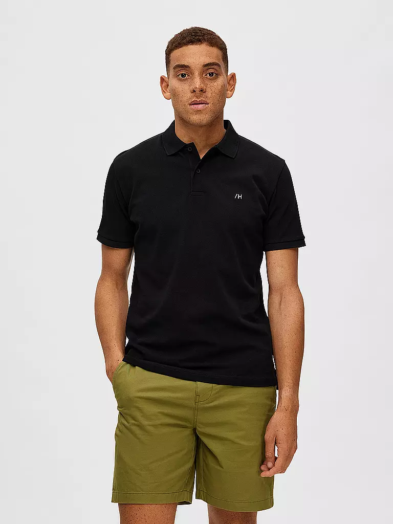 SELECTED | Polo SLHDANTE | schwarz