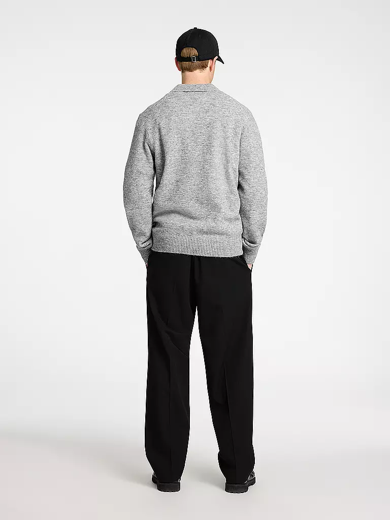 SELECTED | Polo-Pullover SLHRAI | hellgrau