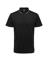 SELECTED | Poloshirt SLHLEROY COOLMAX | Noir
