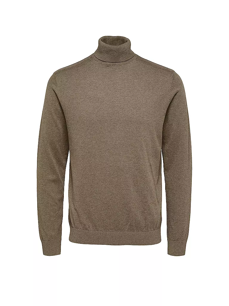 SELECTED | Pull à col roulé SLHBERG | Marron