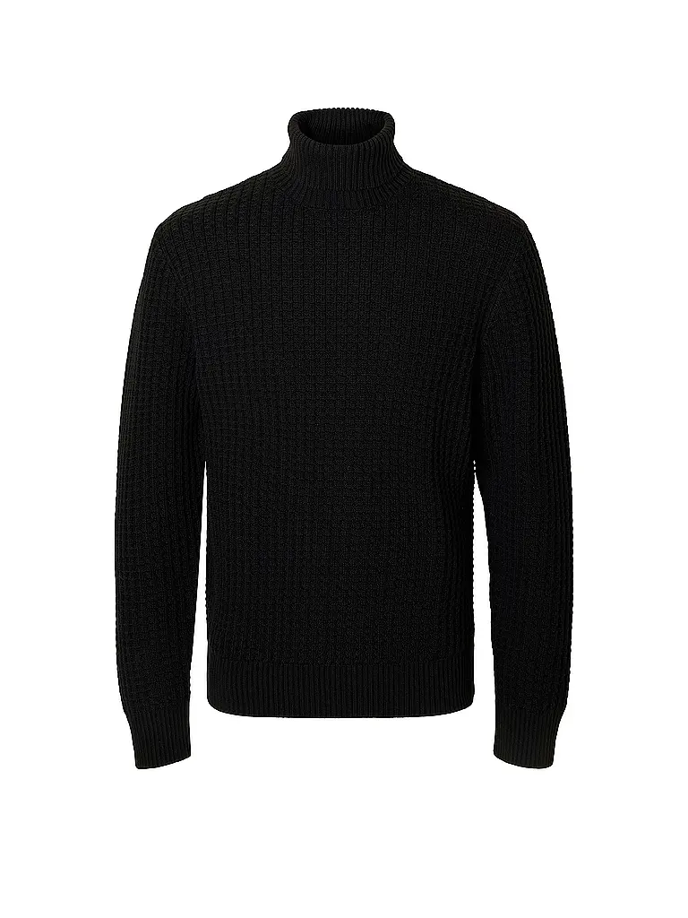 SELECTED | Pull à col roulé SLHTOM | schwarz