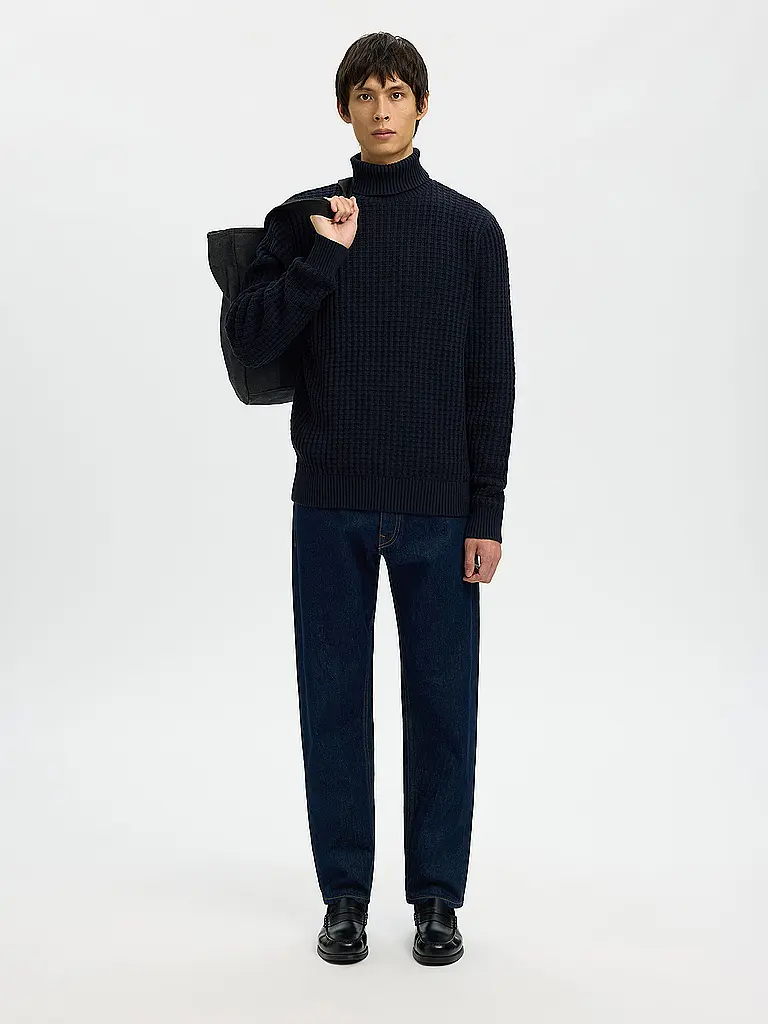 SELECTED | Pull à col roulé SLHTOM | blau