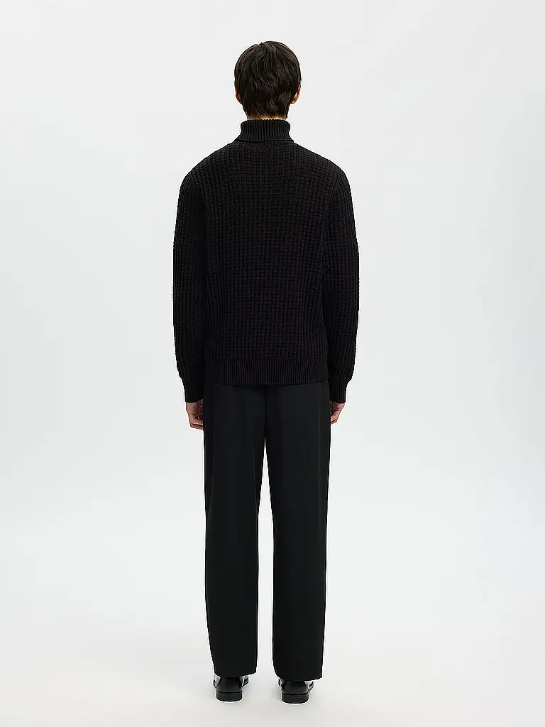 SELECTED | Pull à col roulé SLHTOM | schwarz