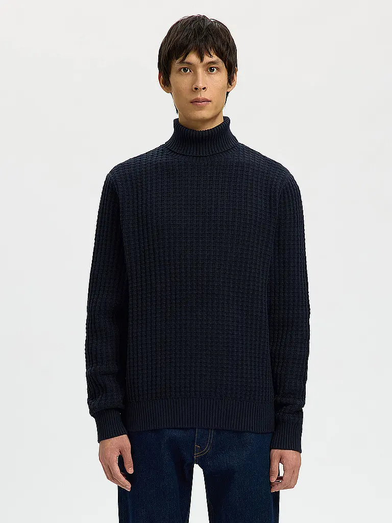 SELECTED | Pull à col roulé SLHTOM | blau
