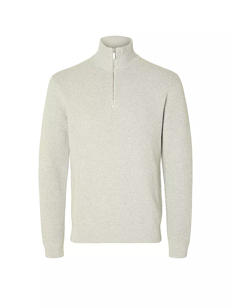 SELECTED | Pull Troyer SLHDANE | Gris clair