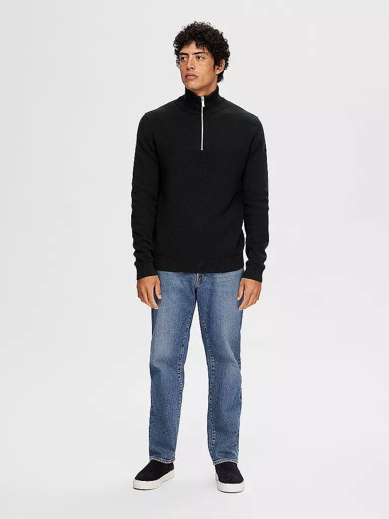SELECTED | Pull Troyer SLHDANE | schwarz