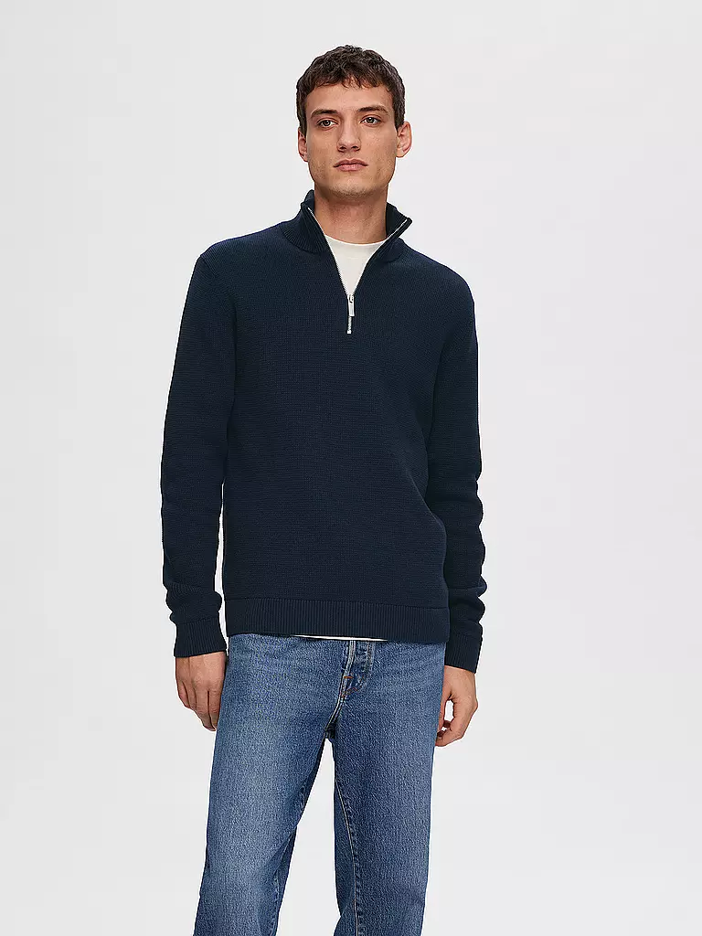SELECTED | Pull Troyer SLHDANE | blau