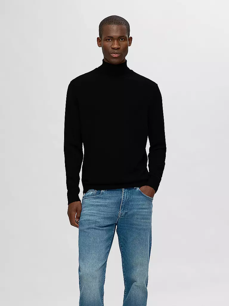 SELECTED | Rollkragenpullover SLHTRAY | Noir