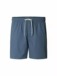 SELECTED | Short de bain SLHCOOPER-SEERSUCKER | Bleu